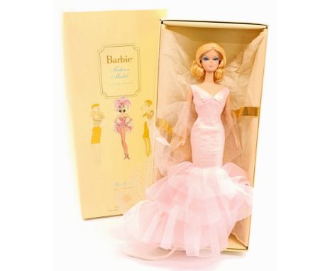 Mattel Silkstone Barbie dressed in Pink ribbon (# J0932), within Good incorrect Box (sticker to bottom), unchecked for comple