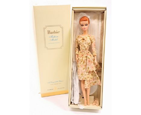 Mattel Silkstone Barbie A Day at the Races, Gold Label, # J0942, within Good Box (sticker to bottom), restyled hair, unchecke