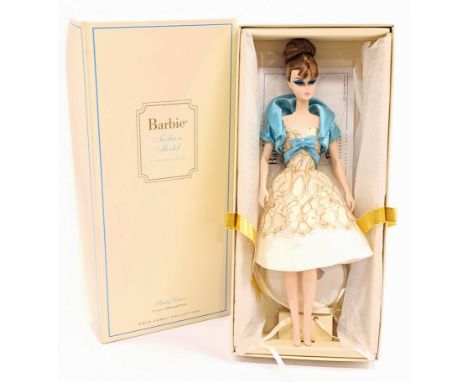 Mattel Silkstone Barbie Party Dress, Gold Label, # W3425, within Good Plus Box, unchecked for completeness or correctness, Ex