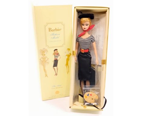 Mattel Silkstone Barbie The Artist, Gold Label, # M4973, within Good Box (sticker to bottom), hair has been restyled, uncheck