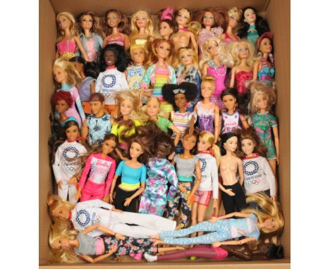 Mattel Barbie x thirty-eight including: Breath with Me Barbie, Tokyo Olympics 2020, plus others unchecked for completeness or