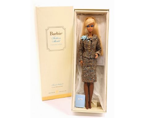 Mattel Silkstone Barbie Tweed Indeed, Gold Label, # J0958, within Good Box (sticker&nbsp; and ink notation to bottom), incorr