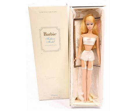 Mattel Silkstone Barbie Lingerie, Gold Label, # 26931, within Good Box (ink notation to bottom), incorrect doll, unchecked fo
