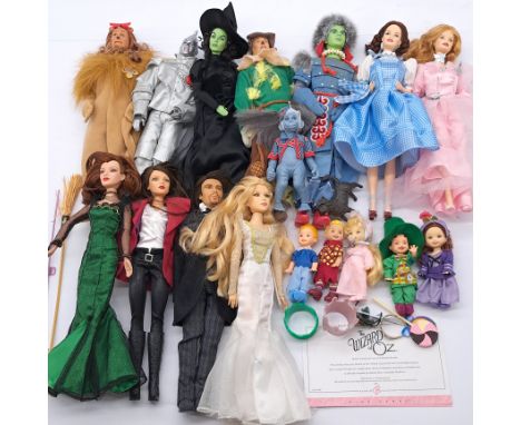 Mattel Barbie Wizard of Oz/Oz collection of unboxed dolls, including Tommy/Kelly dolls; with 2 certificates, unchecked for co