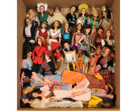 Mattel Barbie x thirty including: mostly dolls of the world, plus others, unchecked for completeness or correctness, Good to 