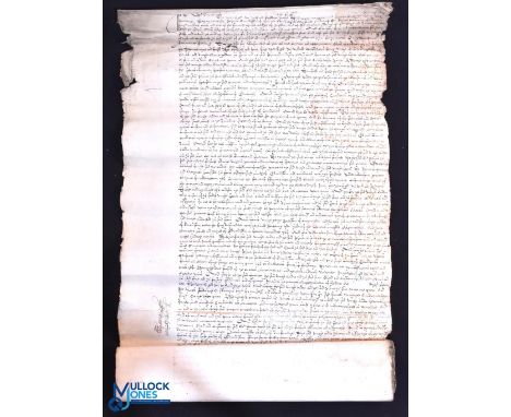 Scotland - The Lands &amp; Mains of Edmonston 1615. Contract between John Edmonston &amp; Thomas Hope. A very fine manuscript