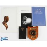 S Z DE Ferranti 1890 Cable plaque and Booklets, a mounted piece of Ferranti cable cut and
