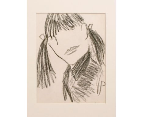 HOLMEAD (d.i. Clifford Holmead Phillips, 1889 Shippensburg/PA - 1975 Brüssel) Portrait eines MädchensZimmermannsbleistift auf
