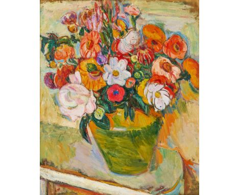 ABRAHAM MANIEVICH (RUSSIAN 1883-1942)Bouquet of Flowers, circa 1930 oil on canvas 61 x 50.8 cm (24 x 20 in.) signed lower rig