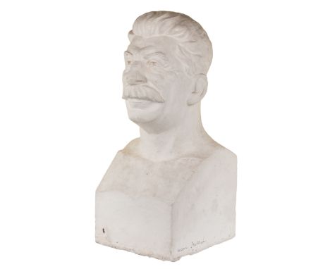 KOMAR AND MELAMID (RUSSIAN B. 1943 and B. 1945) Stalin plaster height: 76 cm (29 7/8 in.)  signed on base PROVENANCEAcquired 