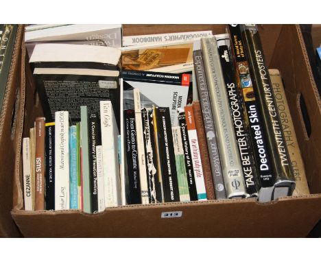 A TRAY CONTAINING APPROXIMATELY THIRTY FIVE BOOKS, on Art and Artists