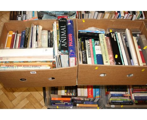 TWO TRAYS OF BOOKS, on Art, Artists and The Natural World