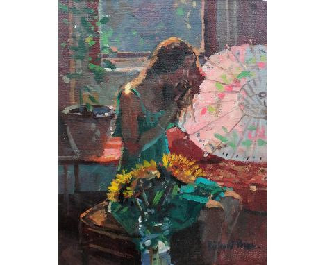 Richard Price (b.1962), 'Morning Light', oil on canvasboard, signed, 24cm x 18.5cm. DDS