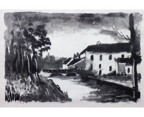 Maurice de Vlaminck (1876-1958), Le Moulin de la Naze, lithograph, 1925, 19cm x 28cm.Provenance: with Folio Fine Art Ltd. DDS