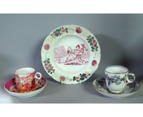A very large quantity of mostly 19th century English tea ware, to include; cups, saucers, plates- assorted makers (qty).