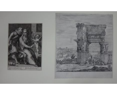 A group of eleven old master engravings, mainly figurative subjects, all unframed, various sizes, (11).  