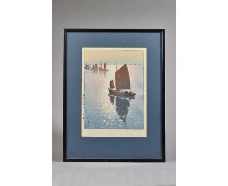 Hiroshi Yoshida ( 1876-1950), `Calm Wind', a woodblock print, signed and titled in pencil and with jizuri seal in left margin