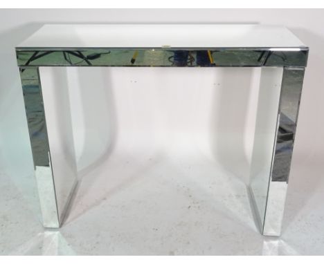 A 20th century Brighton mirrored console table, 102cm wide x 80cm high. 