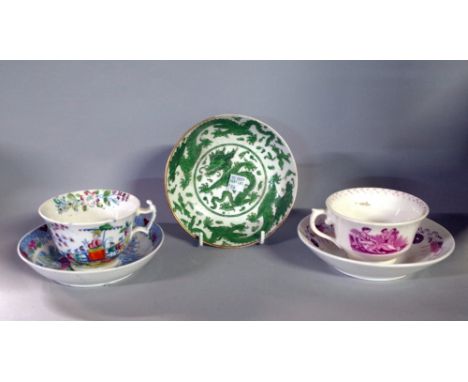 A very large quantity of mostly 19th century English tea ware, to include; cups, saucers, plates- assorted makers (qty).
