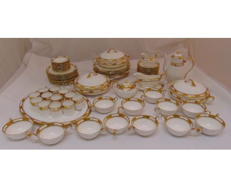 Aynsley Empress dinner and tea service to include plates, bowls, dishes, cups and saucers (82)