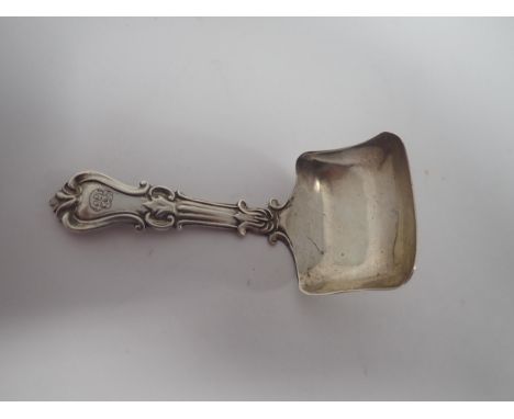 A Victorian silver Caddy Spoon, Birmingham 1843, maker: George Unite 