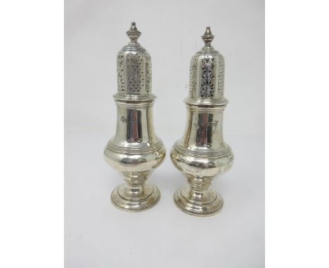 A pair of George V silver Sugar Casters, London 1929 