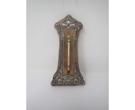 An Edward VII silver mounted Thermometer, Birmingham 1905, worn 