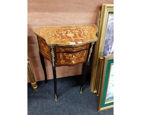 INLAID FRENCH STYLE LAMP TABLE