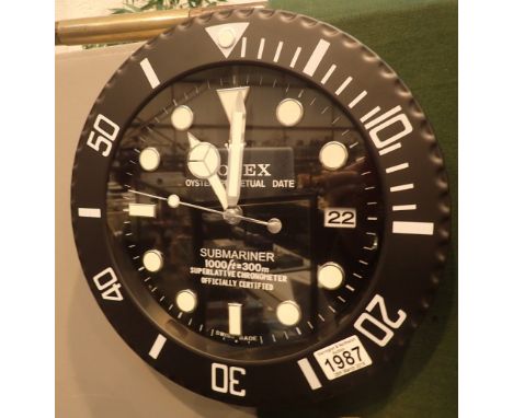 Dealers wall clock with sweeping second hand