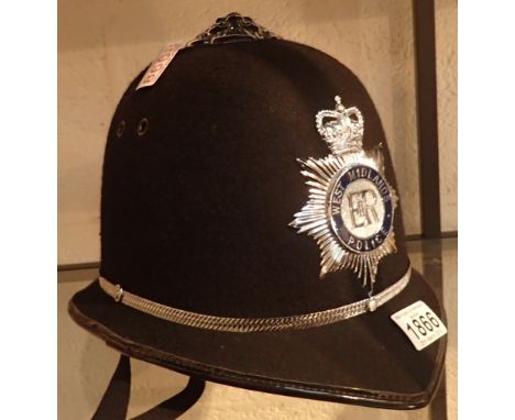 Genuine West Midlands Police helmet with liner
