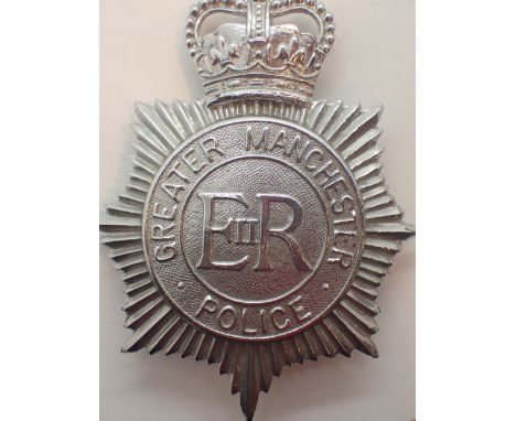 Original Greater Manchester police helmet badge