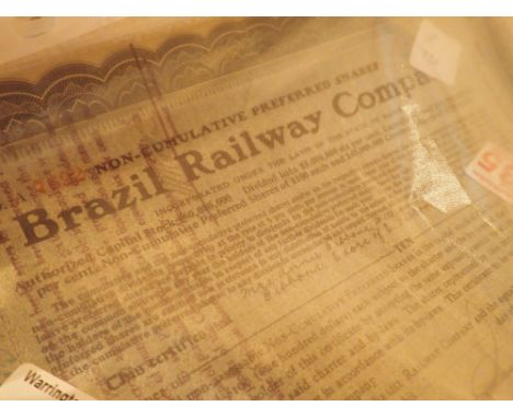 Quantity of mainly Victorian share certificates