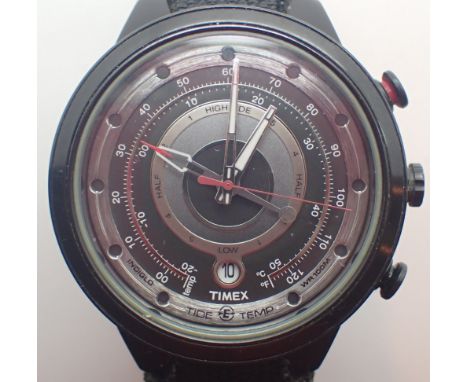 Timex Tide and Temp wristwatch with new battery fitted