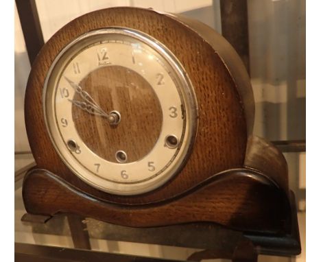 Oak cased Westminster chime clock