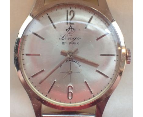 Gents Lings 21 Prix automatic wristwatch CONDITION REPORT: This item is working at lotting.
