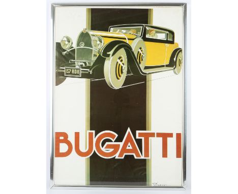 Bugatti Poster - Framed, 640mm x 880mm. Royal College of art Kensington, London. A reproduction Bugatti Royale photograph 280