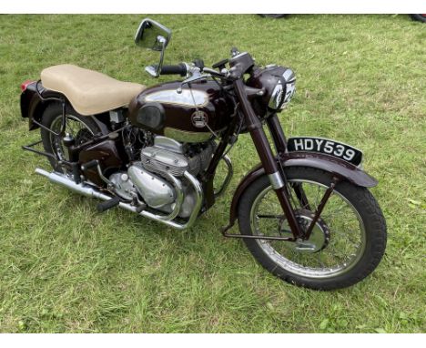 1955 Ariel 997 cc Square Four Mark 2 Motorbike. Registration: HDY 539. Mileage: 78,980 - Finished in Deep claret - Only three