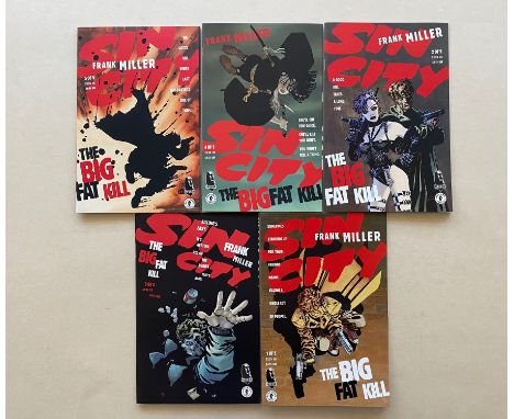 SIN CITY: BIG FAT KILL #1, 2, 3, 4, 5 (5 in Lot) - (1993 - DARK HORSE Cents Copy) - Frank Miller story, cover, and interior a