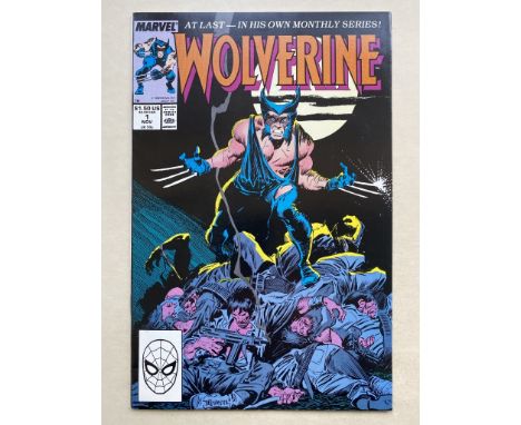 WOLVERINE #1 - (1988 - MARVEL Cents/Pence Copy) - First ongoing series + First appearance of Wolverine as ""Patch"" - John Bu