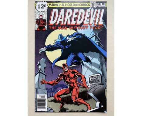 DAREDEVIL #158 - (1979 - MARVEL - Pence Copy) - Frank Miller's first issue as series artist + Origin and "death" of Deathstal