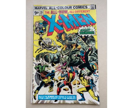UNCANNY X-MEN #96 - (1975 - MARVEL - Pence Copy) - Fourth appearance of the 'New X-Men' - First appearance of Moira MacTagger