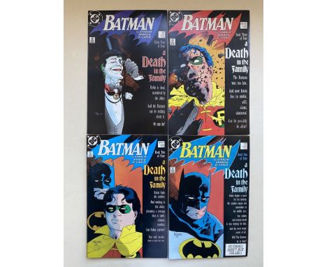 BATMAN #426, 427, 428, 429 (4 in Lot) - (1988 - DC Cents/Pence Copy) - "Death in the Family" storyline - Jason Todd 'Robin' m