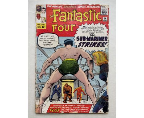 FANTASTIC FOUR #14 - (1963 - MARVEL - CENTS Copy) - The Fantastic Four battle both the Sub-Mariner and the Puppet Master (his