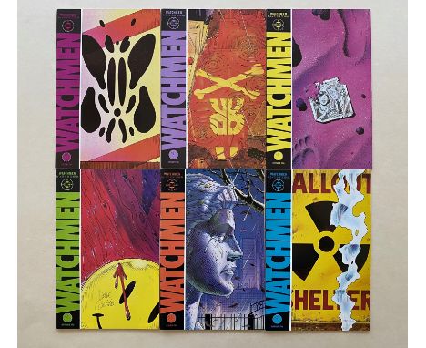 WATCHMEN #1, 2, 3, 4, 5, 6, 7, 8, 9, 10, 11, 12 (Lot of 12) - (1988/89 - DC Cents Copy) - Complete run of the Alan Moore (sto
