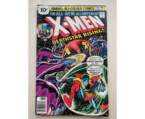 UNCANNY X-MEN #99 - (1976 - MARVEL - Pence Copy) - First appearance Black Tom Cassidy -  Sentinels appearance - Dave Cockrum 