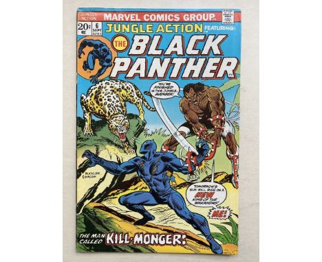 JUNGLE ACTION: BLACK PANTHER #6 - (1973 - MARVEL CENTS Copy) - First appearance of Erik Killmonger, a key character in the 20
