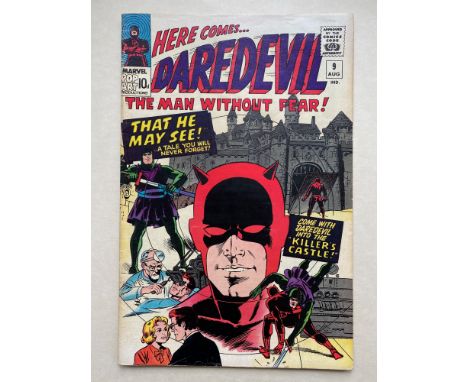 DAREDEVIL #9 - (1965 - MARVEL - Pence Copy) - First appearance of the Organizer - Wally Wood cover and interior art - Flat/Un