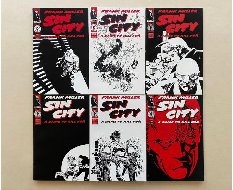 SIN CITY: A DAME TO KILL FOR #1, 2, 3, 4, 5, 6 (6 in Lot) - (1993 - DARK HORSE Cents Copy) - First appearance of Dwight - Fra