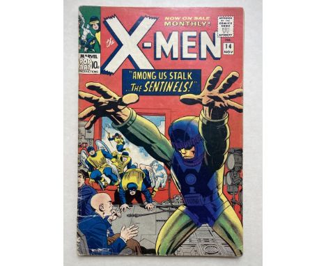 UNCANNY X-MEN #14 - (1965 - MARVEL Pence Copy) - First appearance of the Sentinels, man-made adversaries who would play a hug