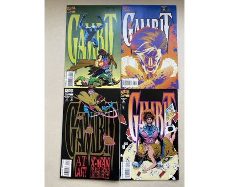 GAMBIT #1, 2, 3, 4 (4 in Lot) - (1993/94 - MARVEL Cents/Pence Copy) - First solo series - Complete 4 issue run - Lee Weeks an